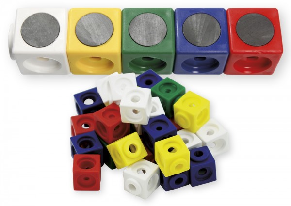 Set Demo-Steckwürfel magnetisch, 3,4 cm, 20 Stk. im Polybeutel