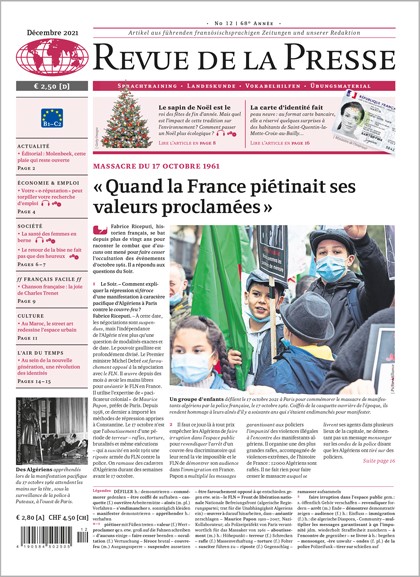 Revue de la Presse Jahresabo Student: Französisch lernen mit der Sprachzeitung