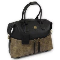 Handtaschen-Trolley "Bella", schwarz-gold