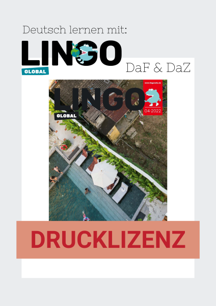 Lingo Global-Drucklizenz – Ausgabe 8: Eine Welt ohne Armut