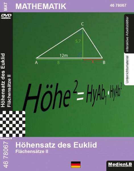 Höhensatz des Euklid - Flächensätze II: DVD mit Unterrichts- und Begleitmaterial