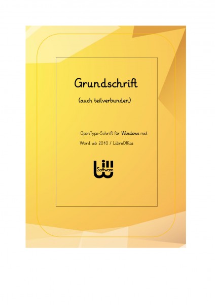Grundschrift GS teil-/verbunden (für Windows)