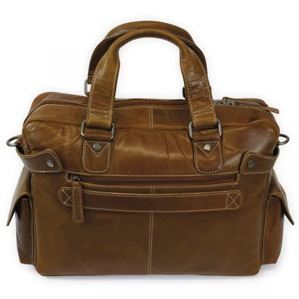 Lehrertasche "Noblessa" cognac, Büffelleder
