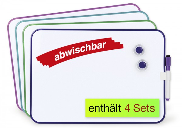 Set Gruppenarbeit-Whiteboard A4-Plus, 16-tlg.